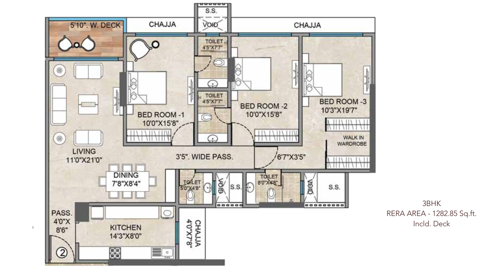 Bharat-Altavistas-3-BHK-1282-Sqft